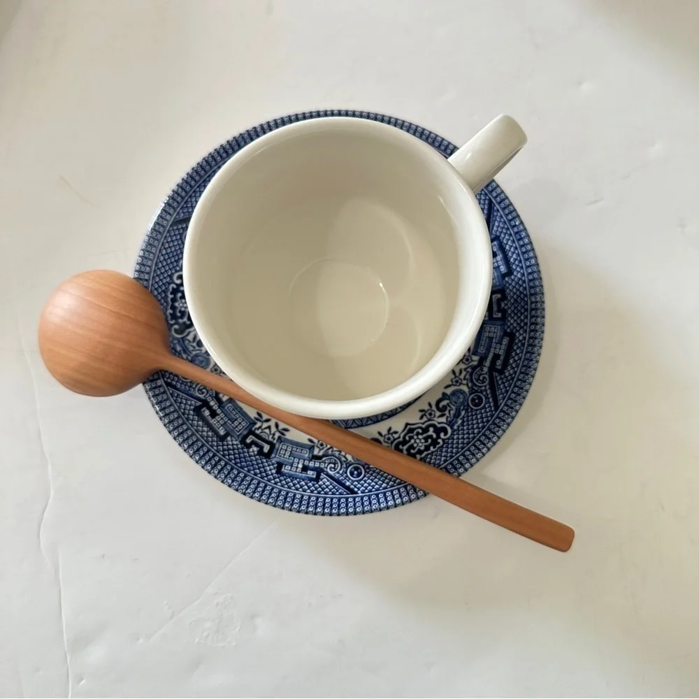 Wood Spoon Tea Utensils Beach Kitchen Long Japanese 1 Pc.